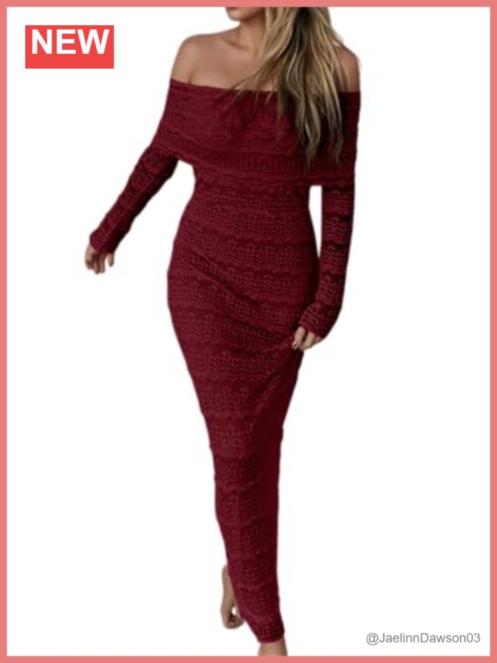 Off Shoulder Lace Maxi Dress Long Sleeve Bodycon Formal Cocktail Wedding Guest
